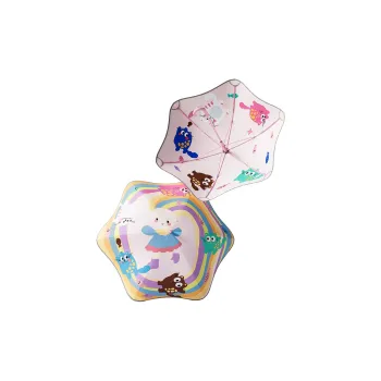 MAYDU Cute Cartoon Sun Umbrella With Sun Protection Waterproof UV Protection Dual Use For Sunny And Rainy Days