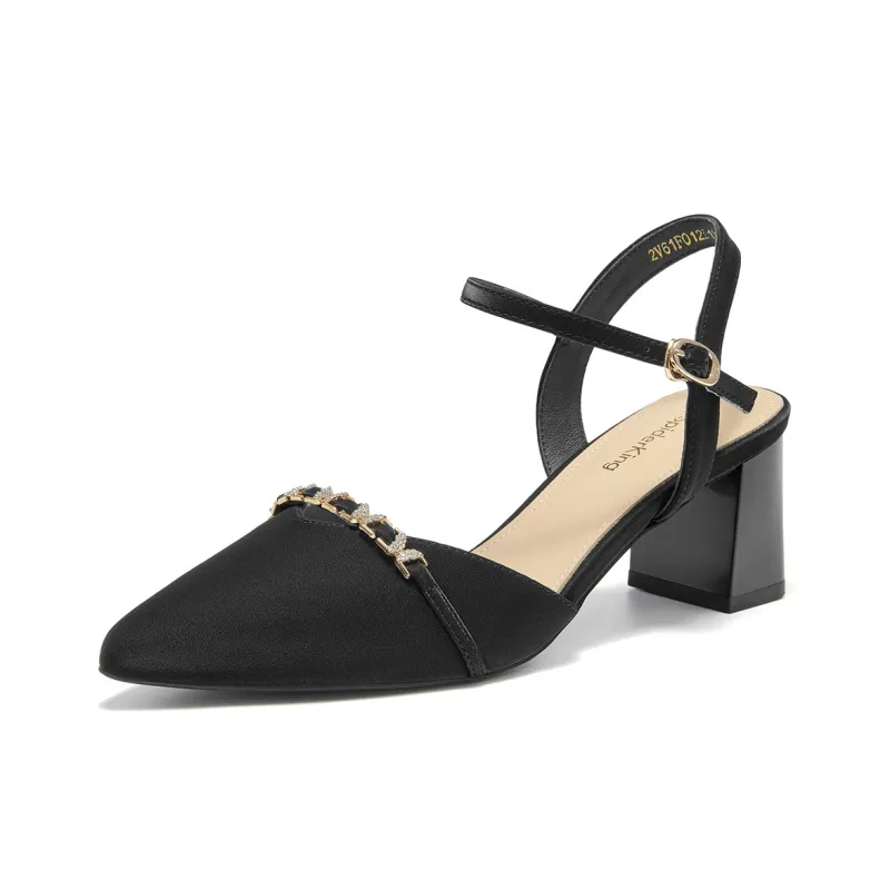 Spider King Chunky Heel High Heels 6.5cm Women's-1