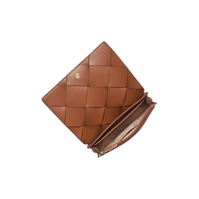 MICHAEL KORS Jet Set Medium Woven Leather Crossbody Bag-2