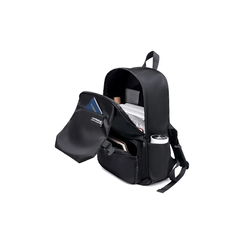 HLA Nylon Backpack Unisex Black/Ecru-7