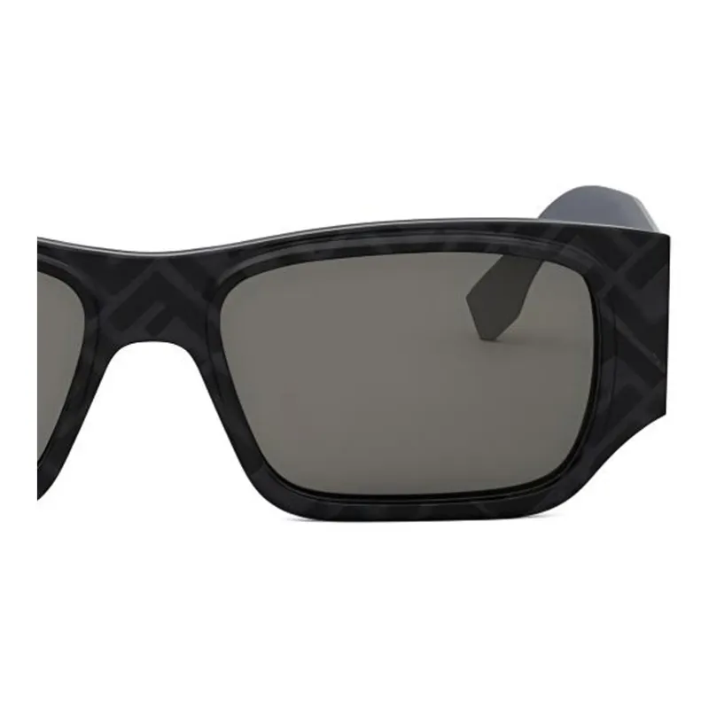 FENDI Square Sunglasses Unisex Black-2