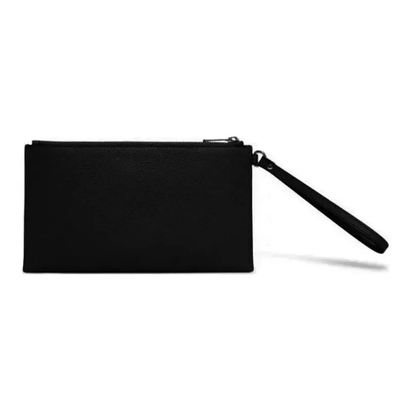 MICHAEL KORS Jet Set Travel Leather Clutch Women's Black-1