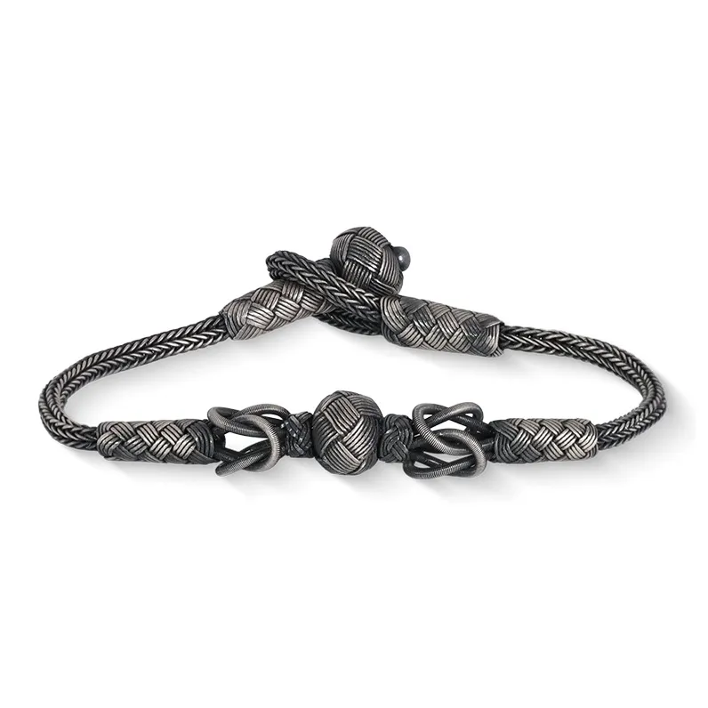 LUCKYMOJO S990 Fine Silver Bracelets Unisex-0
