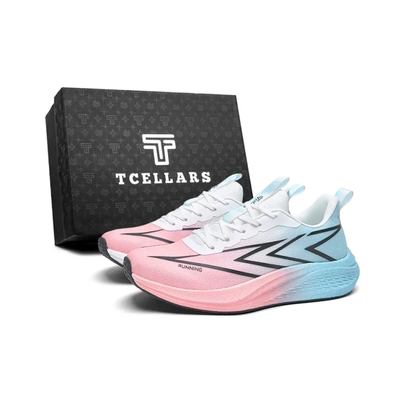 TCELLARS Cushioning Wear Resistant Breathable Height Increasing Rebound Low Top Running Shoes Unisex-43