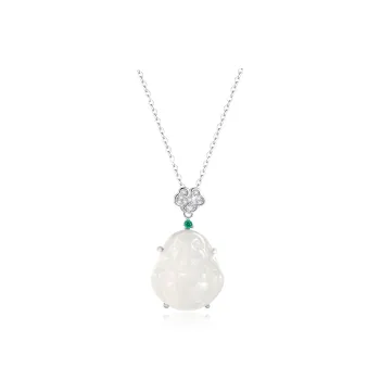 Zoo Jewel Chalcedony Jade Necklaces Women's