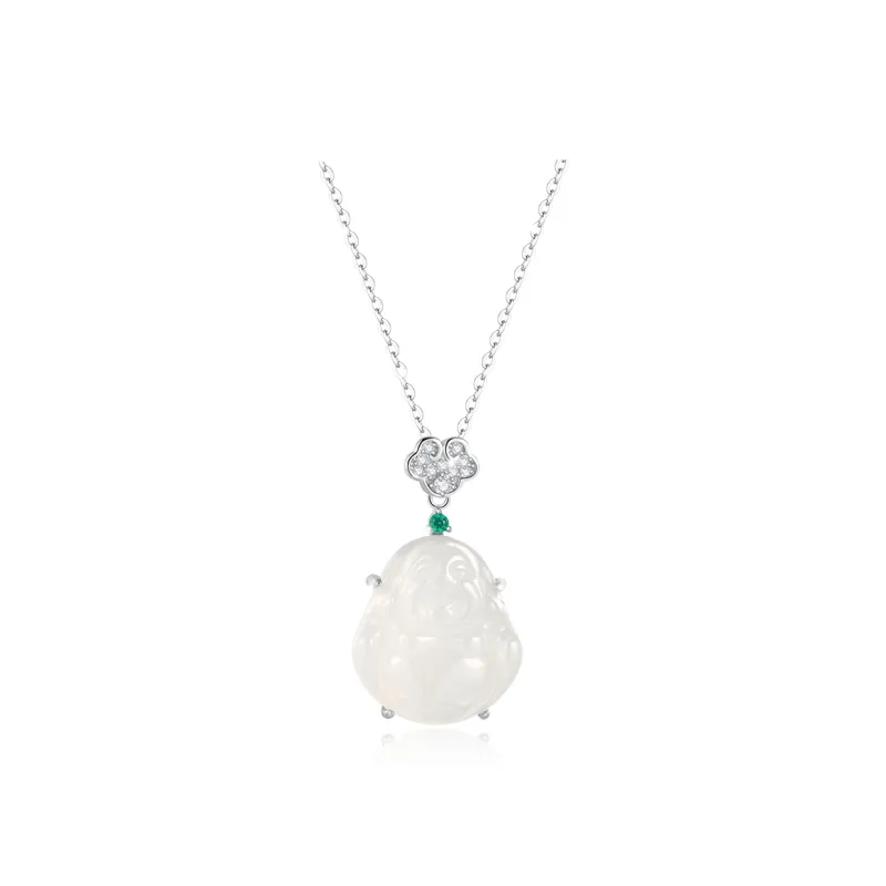 Zoo Jewel Chalcedony Jade Necklaces Women's-0