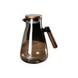 [Walnut Wood Lid]Smoke Gray Walnut Handle Doodle Pot 2000ML