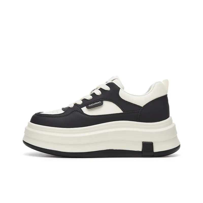Rich Birds Height Increasing Low Top Skateboard Shoes Women's-5