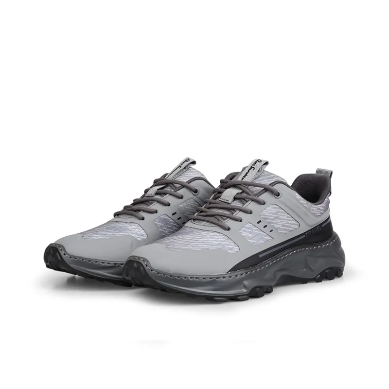 BOSSSUNWEN Light Boundary Collection Low Top Casual Shoes Men's Gray-1