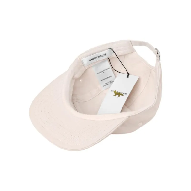Maison Kitsune Cotton Baseball Caps Unisex Pink-4