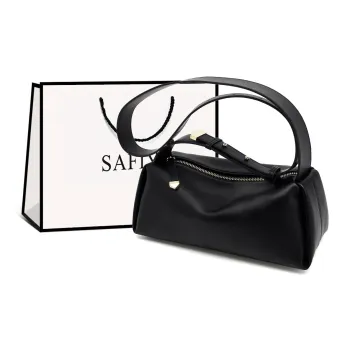 Safiya Cow Leather With Synthetic Leather Pillow Bag, Shoulder Bag, Crossbody Bag Women's
