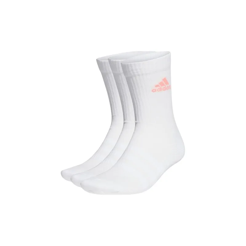 Adidas Mid Calf Socks Unisex 3 Pack White-0