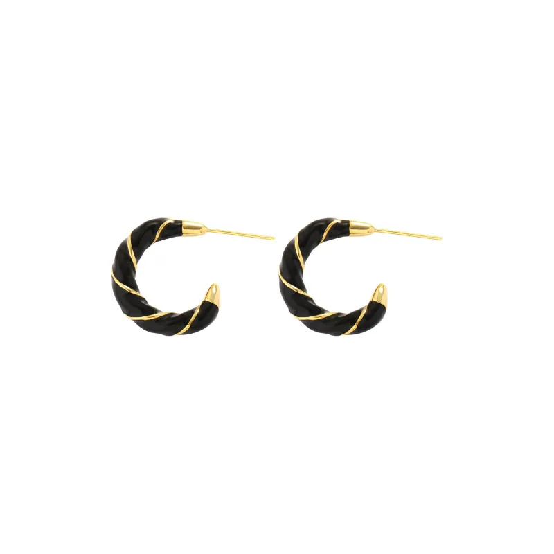 BING STUDIO S925 Silver Stud Earrings Women's-0