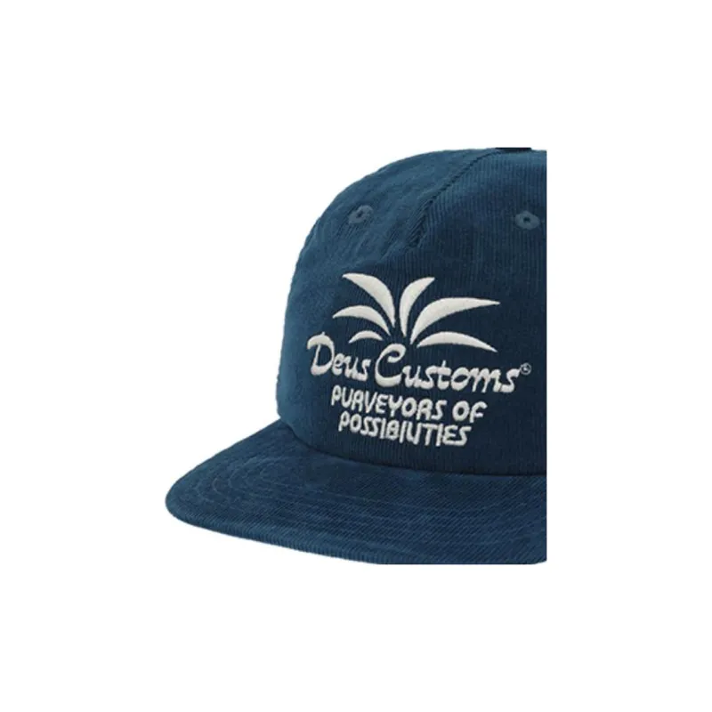 Deus Ex Machina Corduroy Baseball Caps Men's Blue-2