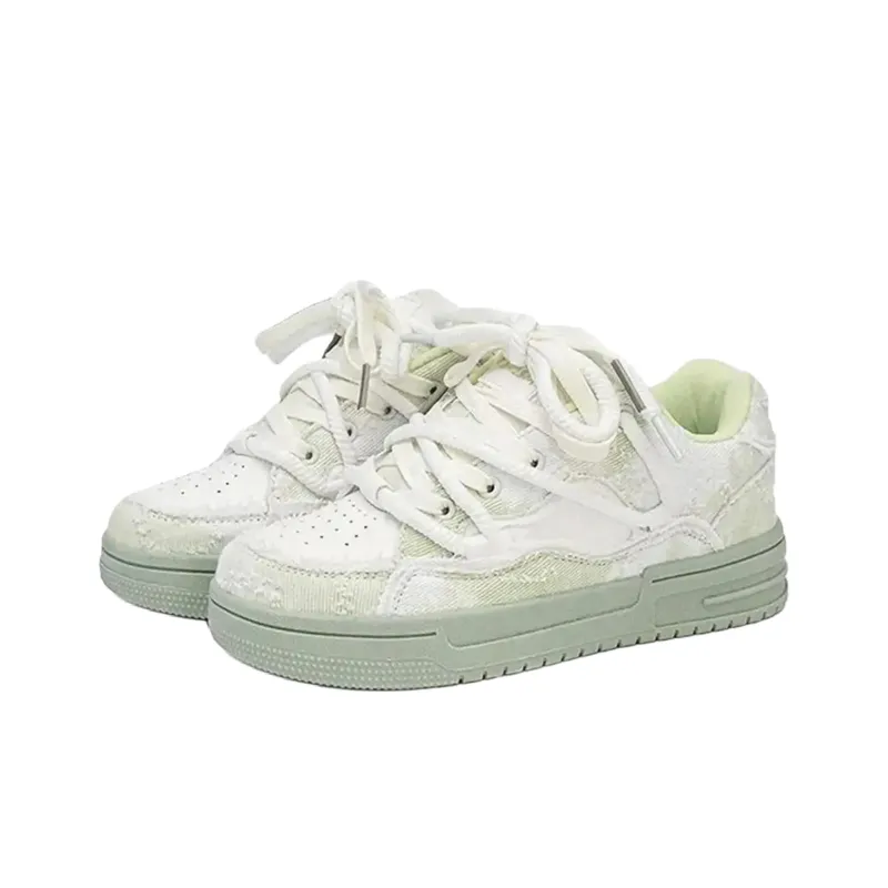 T628 Vintage Puffy Shoes Wear resistant, Lightweight, Breathable, And Non slip. Low Top Skateboard Shoes Unisex-30