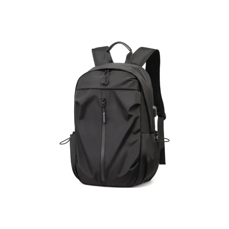 VINEY Oxford Backpack Men's Black-3
