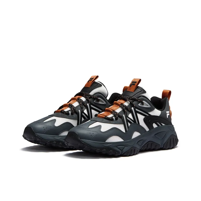 FILA FUSION FREEROAM Hiking Shoes Low Top Casual Shoes Men's Black White-1