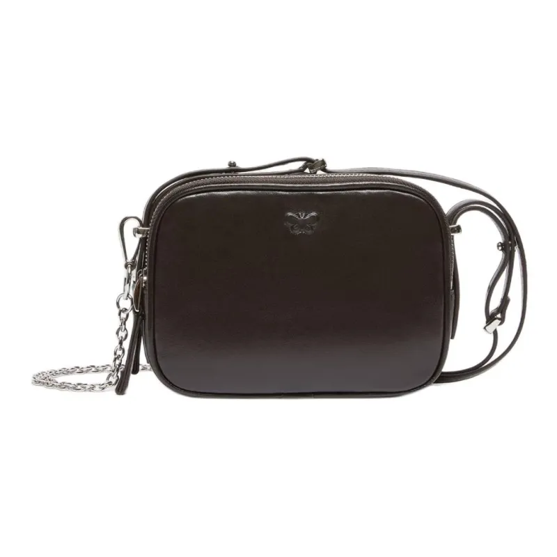 WEEKEND MaxMara Leather Shoulder Bag Mini Women's Brown-0