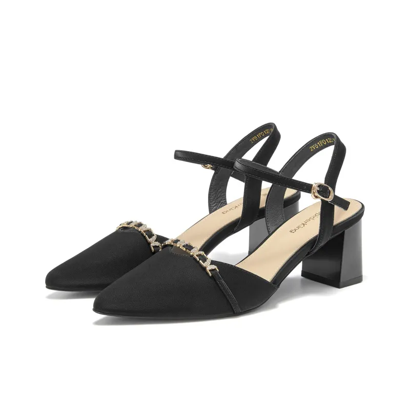 Spider King Chunky Heel High Heels 6.5cm Women's-2
