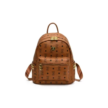 Yalu PU Backpack Large Size Women's Black/White/Brown/Pink