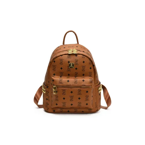 Yalu PU Backpack Large Size Women's Black/White/Brown/Pink