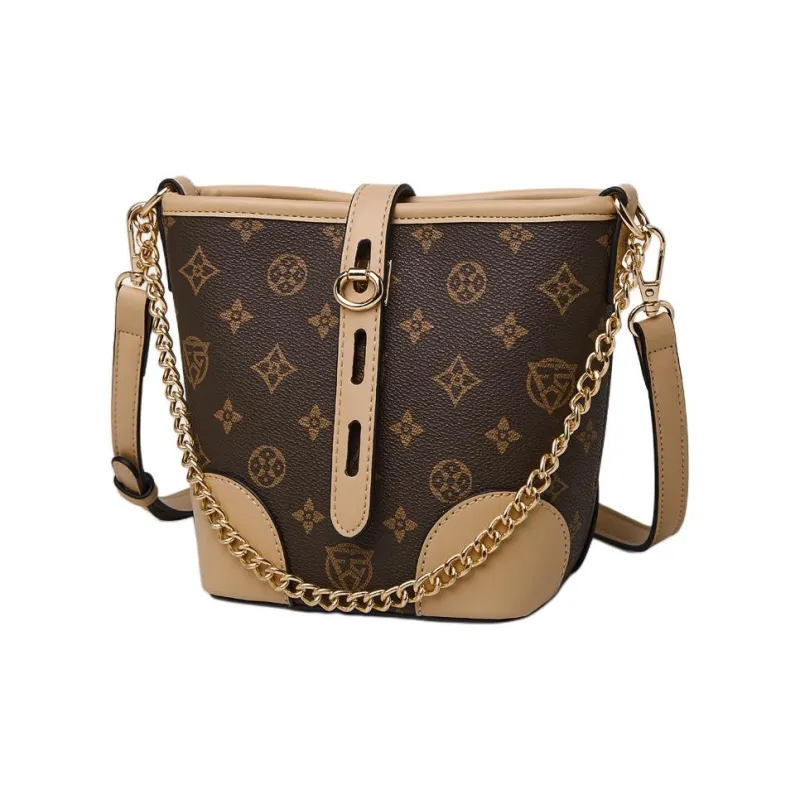 Old Man's Head Synthetic Leather Shoulder Bag Crossbody Bag Women's White/Coffee/Khaki-10