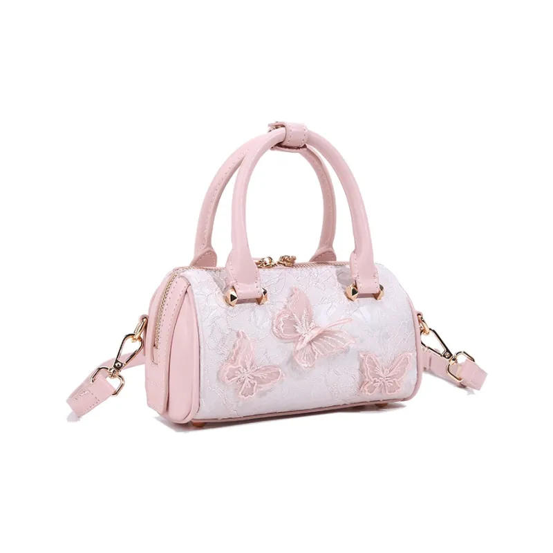 Carit&Koty Polyurethane Synthetic Leather Handbag Women's White Pink-9