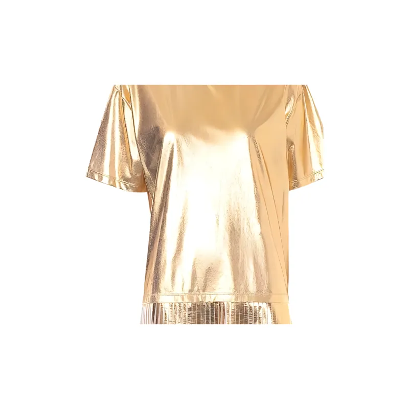 Valentino Short-Sleeved Dresses Women's Gold-3