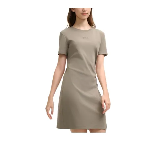 FILA SS25 Short Sleeved Dresses Women's Steam Gray