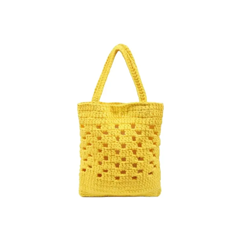 Stella McCartney Cotton Tote Bag, Shopping Bag, Shoulder Bag Kids' Yellow-2