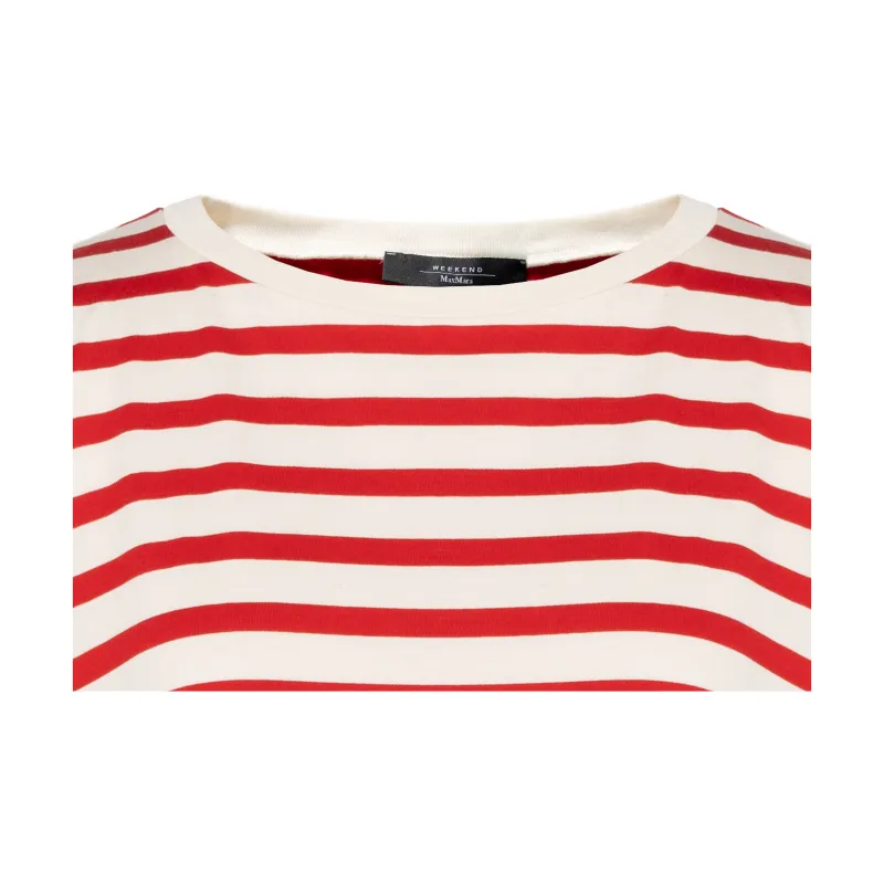 WEEKEND MaxMara FW24 T Shirt Women's Red White-5