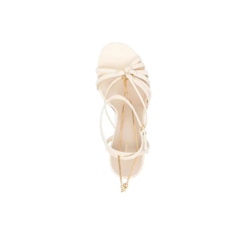 Golden Goose One Strap Sandals 9cm Women's White-3