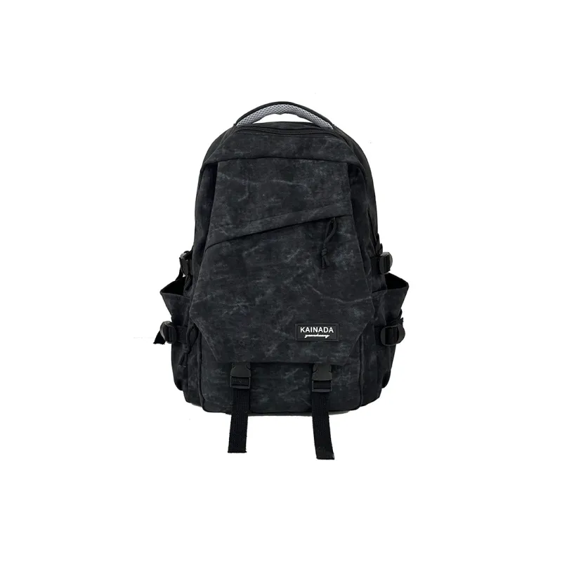 URBAN FOREST Nylon Backpack Unisex Ecru/Black/Burgundy/Green-6