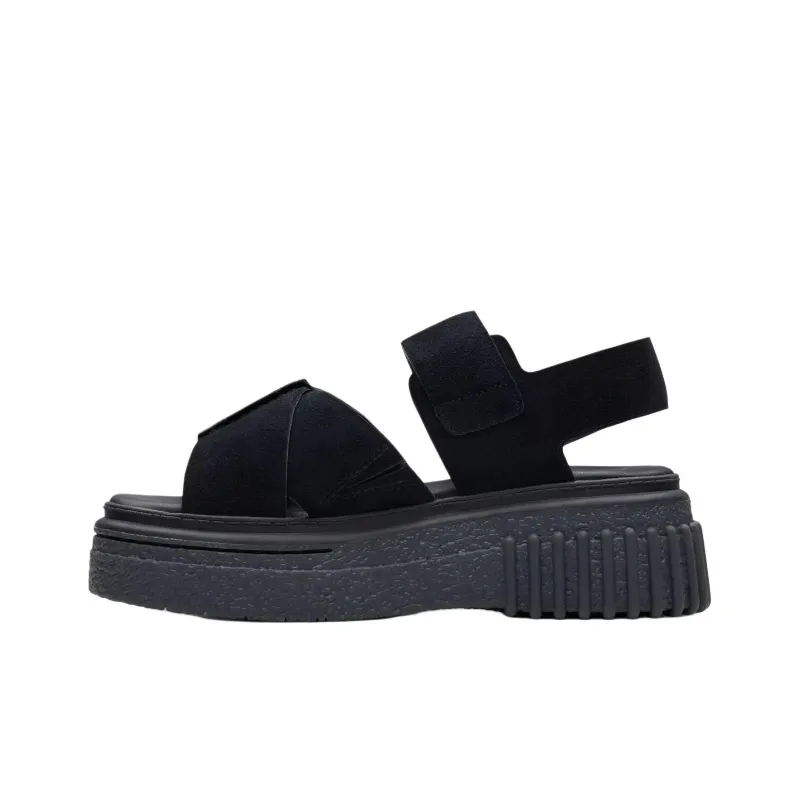 Clarks Evamar Wish One Strap Sandals 5cm Women's Black-1