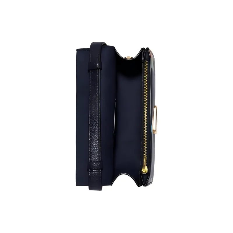 COACH Brynn Pebbled Leather Small Square Bag Shoulder Bag, Crossbody Bag Mini Women's Black-2