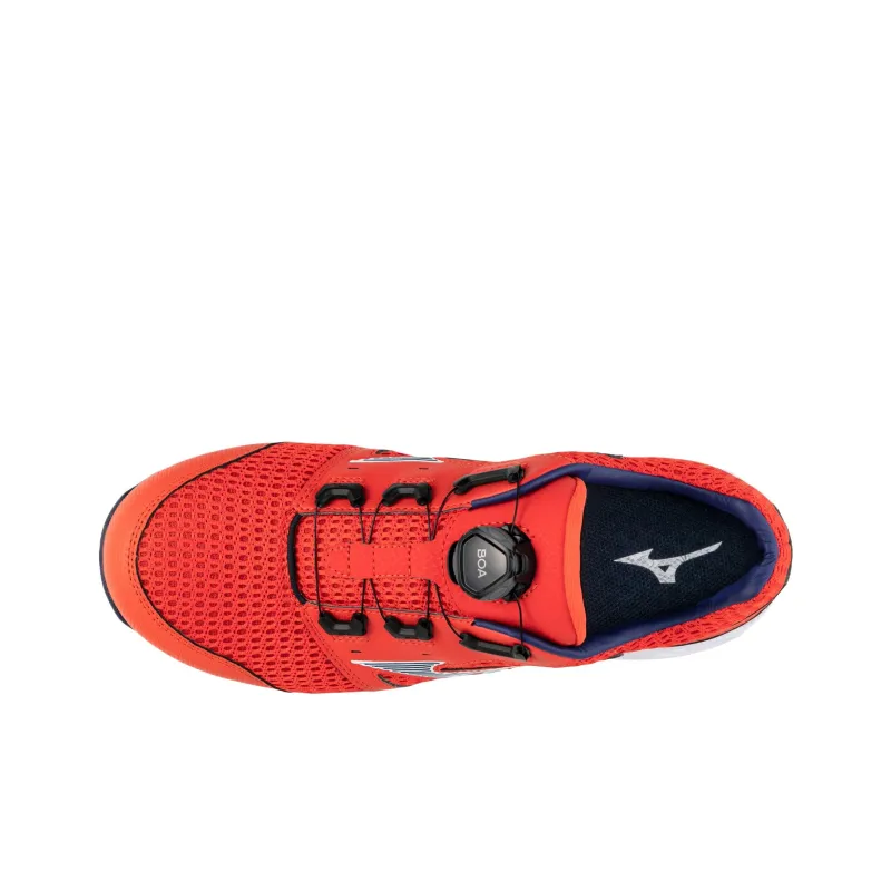Mizuno Almighty Low Top Running Shoes Men's Orange Blue-3