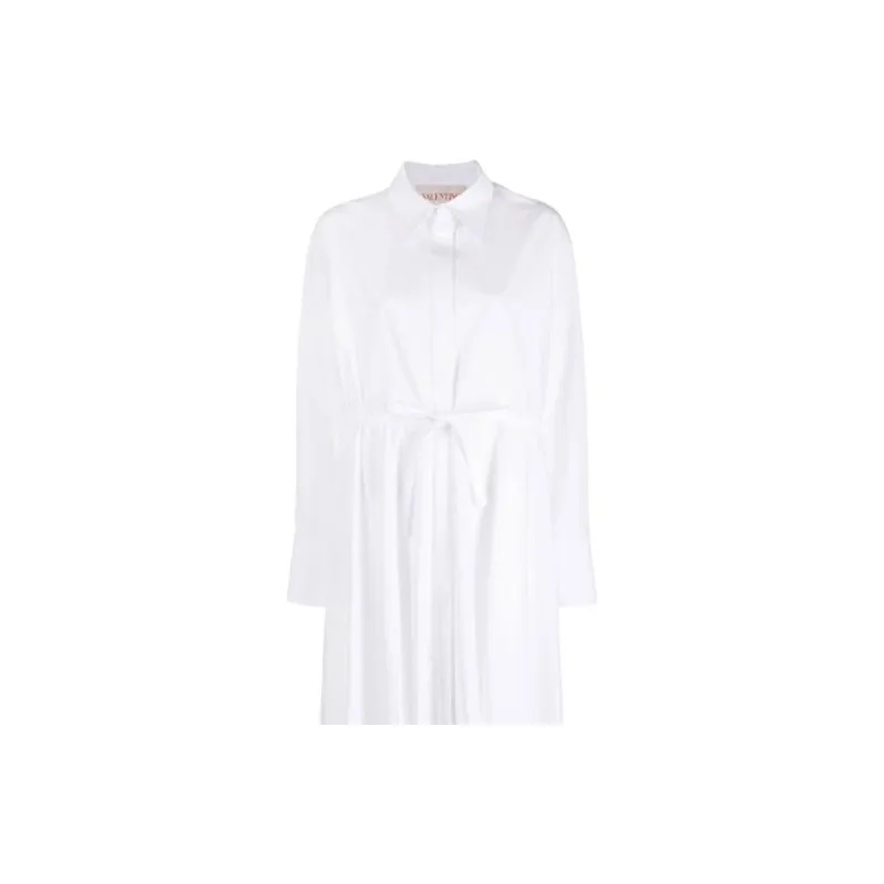 Valentino SS23 Long Sleeved Dresses Women's White-4