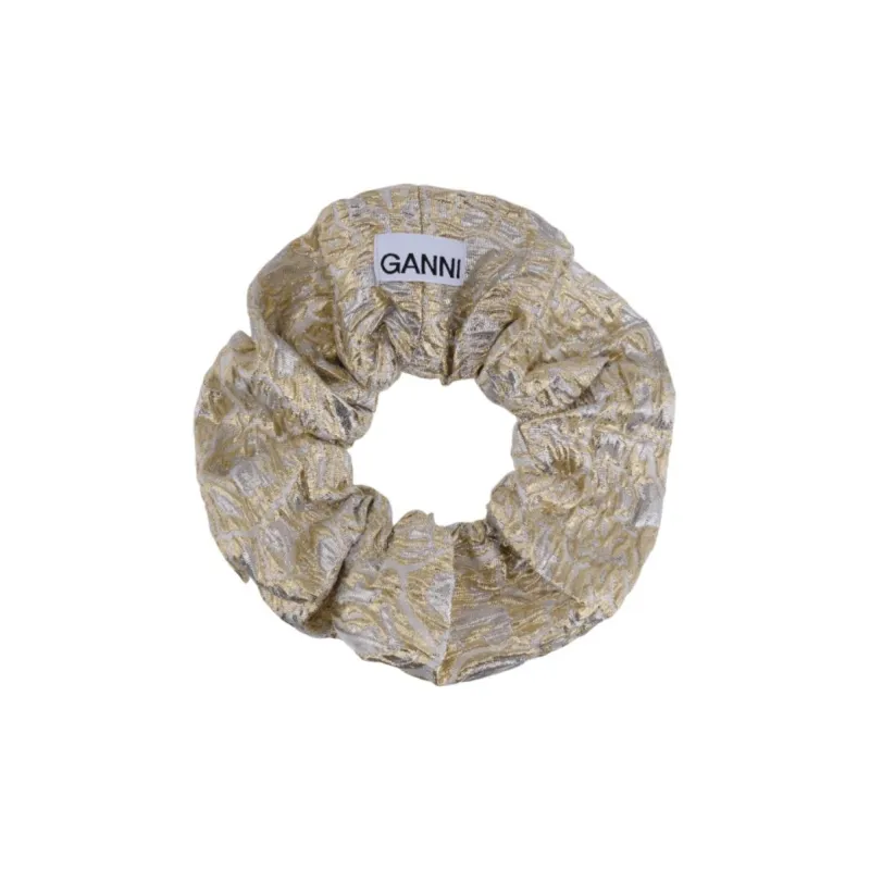GANNI Recycled Polyester, Nylon, Polyester Hair Bands Women's Gold-0