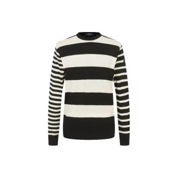 Paul & Shark Yachting Knitwear Men's White Base With Blue Stripes