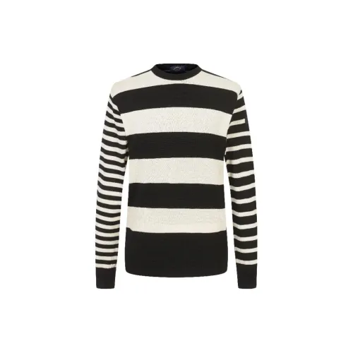 Paul & Shark Yachting Knitwear Men's White Base With Blue Stripes