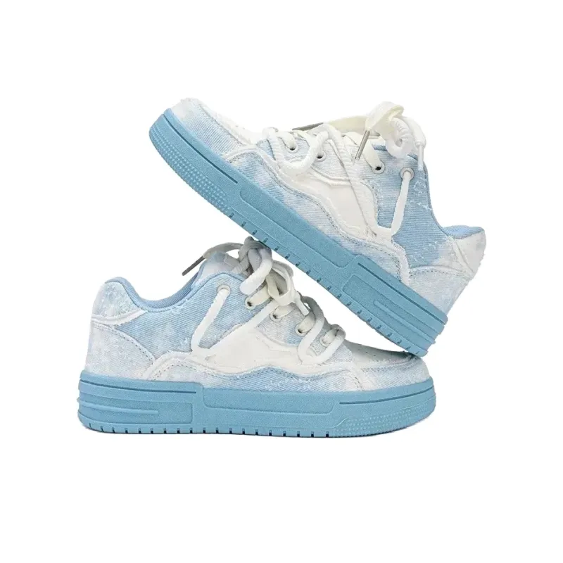 T628 Vintage Puffy Shoes Wear resistant, Lightweight, Breathable, And Non slip. Low Top Skateboard Shoes Unisex-20