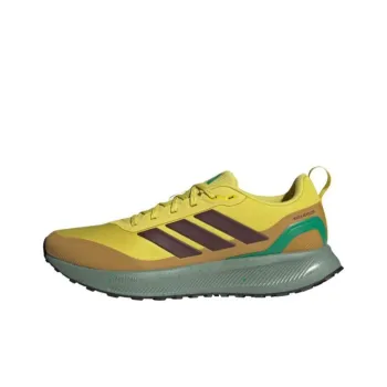 Adidas Runfalcon 5.0 Shock Absorbers With Slip Resistant Features Low Top Trail Running Shoes Men's Yellow