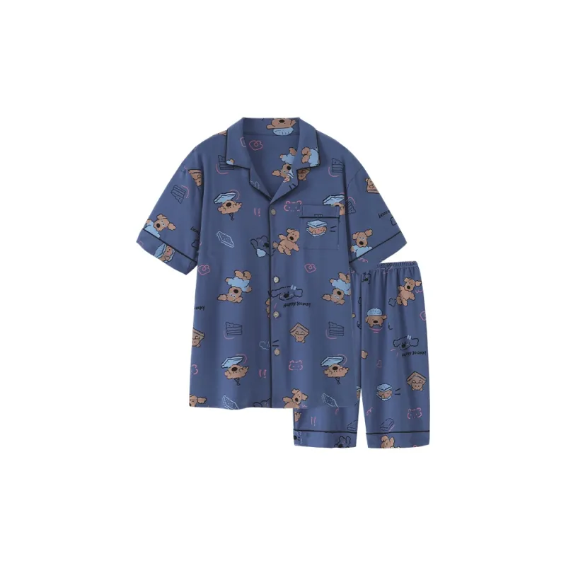 GOSO Pajama Set Men's Royal Blue-0