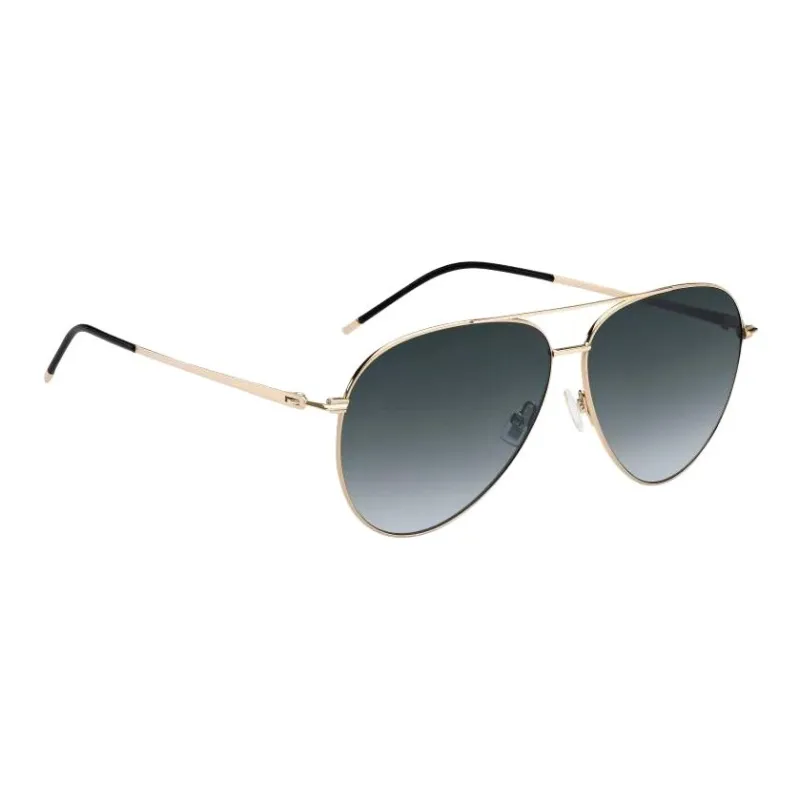 HUGO BOSS Metal Aviator Sunglasses Unisex Gold-2