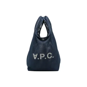 A.P.C Polyester Tote Bag Shopping Bag Handbag Men's Prussian Blue