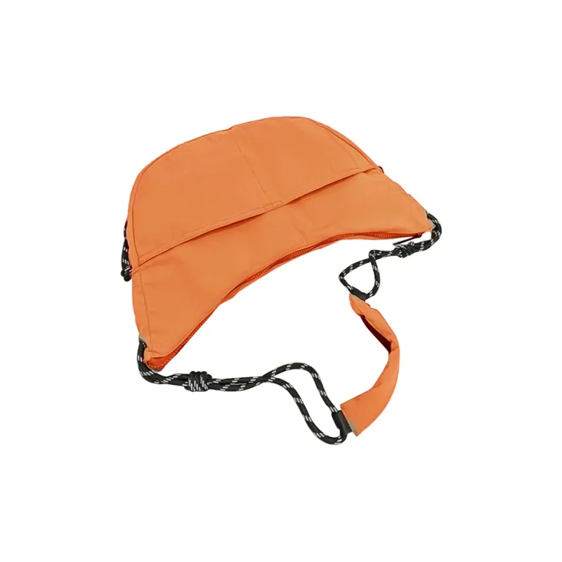 TAKI Nylon Casual Minimalist Style Dumpling Bag Regular Unisex Orange-1