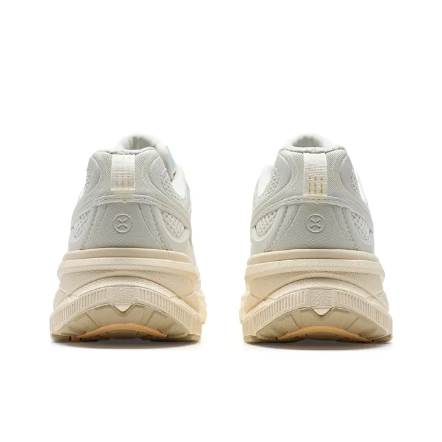 XTEP Small Basque 2nd Generation Casual Shoes Women's Low Top White Clay Earth Tone-4