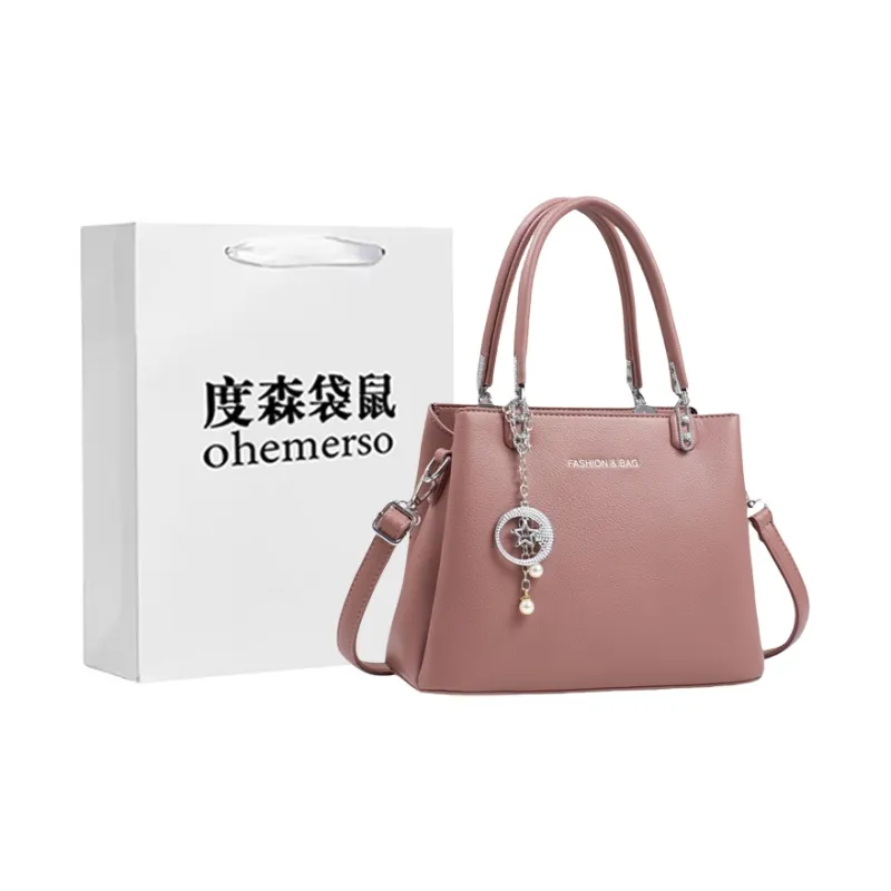 Dusen Kangaroo PU Handbag, Crossbody Bag, Shoulder Bag Regular Women's Ecru/Apricot/Black/Khaki-8
