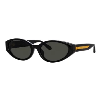 Linda Farrow Lyra Oval Frame Sunglasses