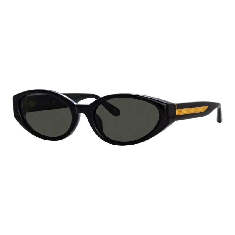 Linda Farrow Lyra Oval Frame Sunglasses-0